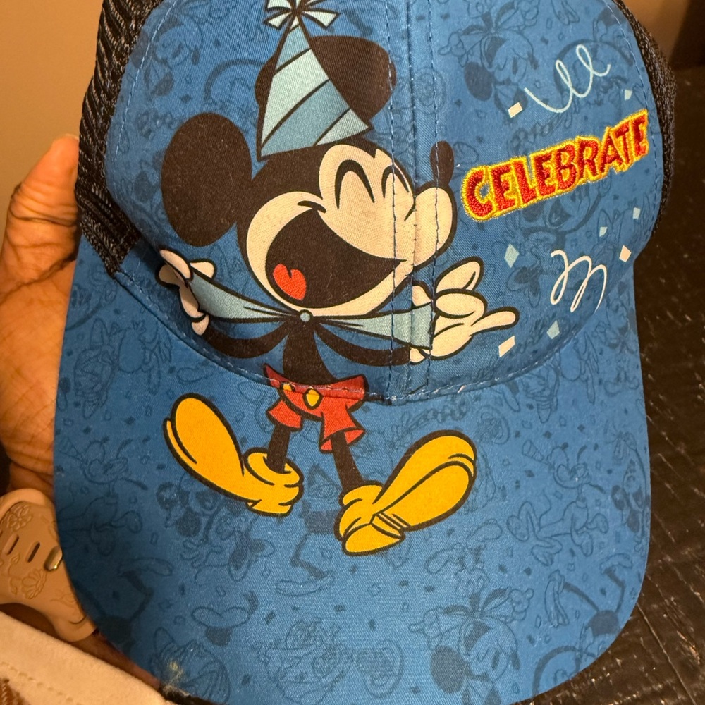Disney Parks “Celebrate” Mickey Hat – Youth Kids – NEW w/Tags – 2019